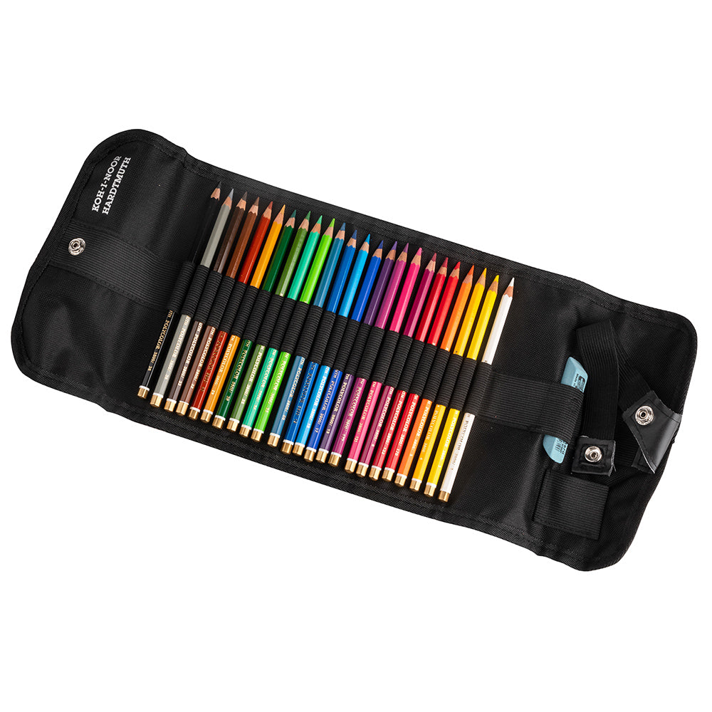Koh-i-noor Coloured Pencils In Roll 24pcs