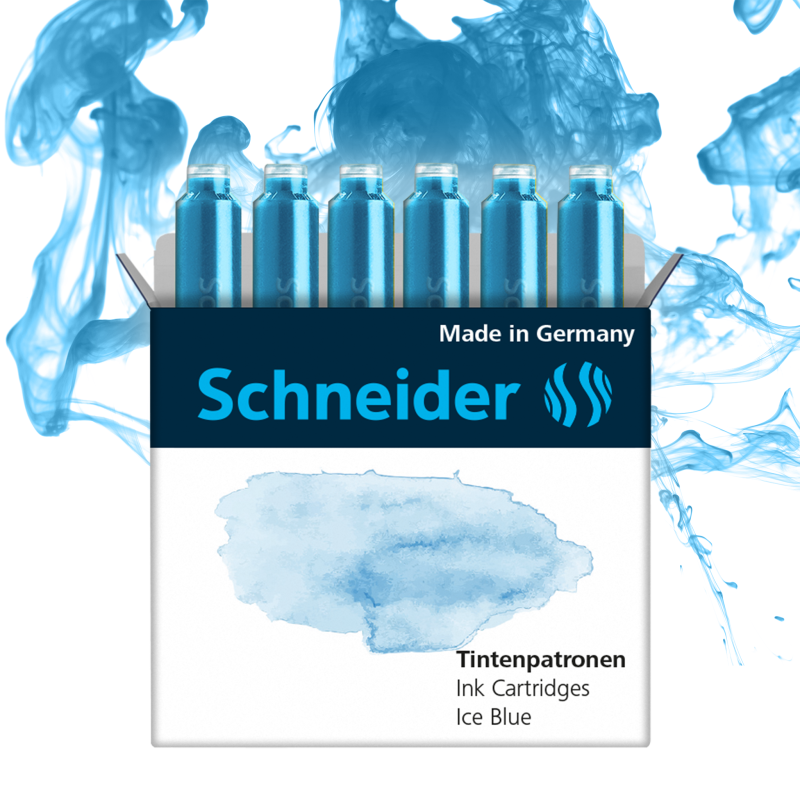 Schneider Ink Cartridges Ice Blue 166130