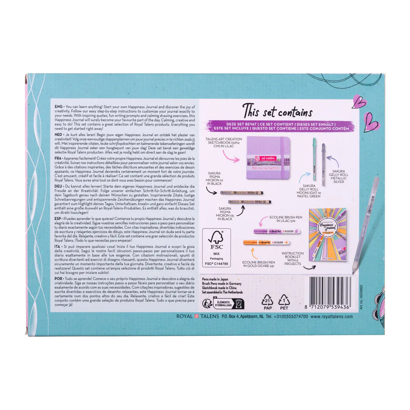 Talens Happiness Journal Set