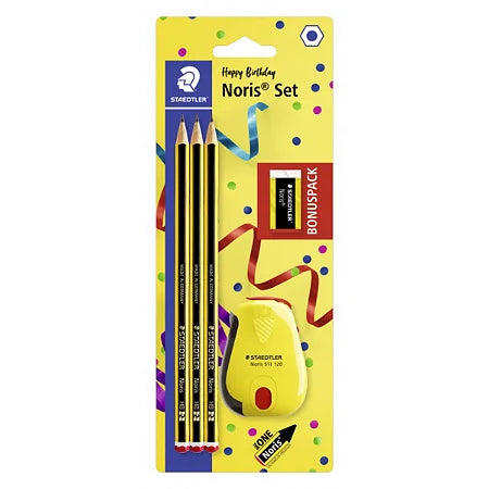 Staedtler Noris Pencil,Eraser,Sharpener Set 120 SBK3P2