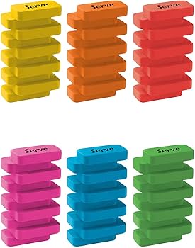 Serve Steps Eraser Neon