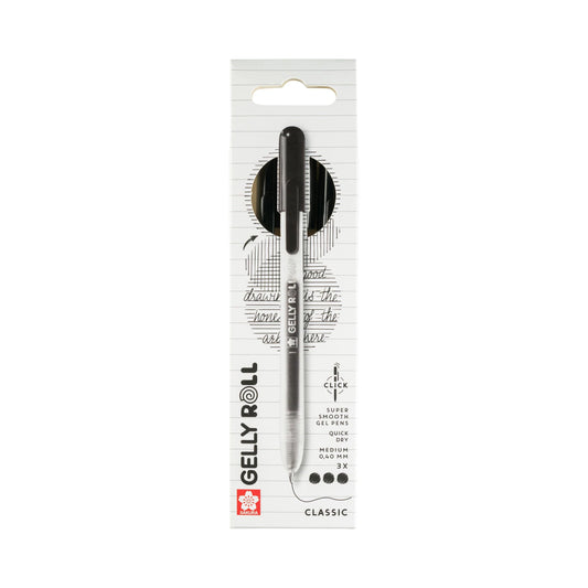 Sakura Gelly Roll Classic Gel Pens, 3-Pack Black