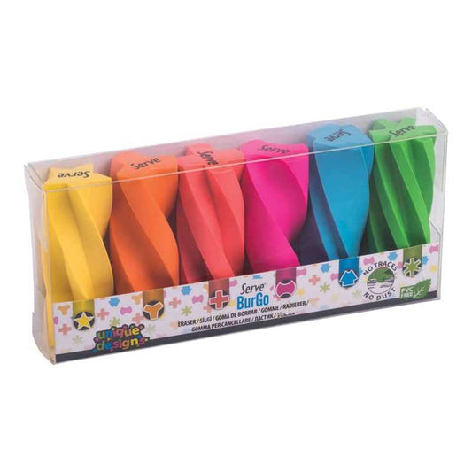 Serve Burgo Eraser 6 Colors