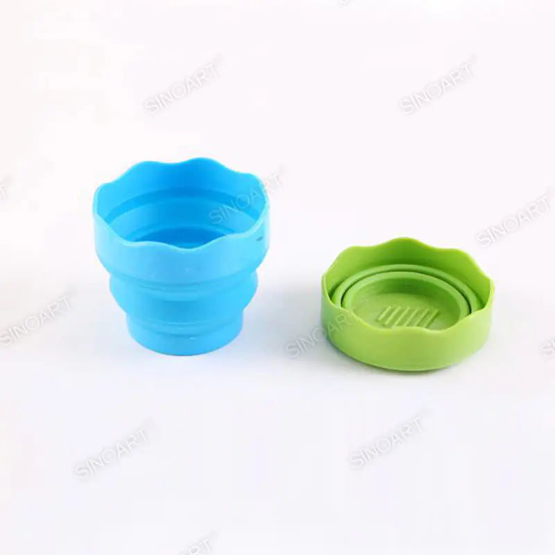 Sinoart Dia 9.5cm 8cmH Collapsible Watercup Soft Plastic