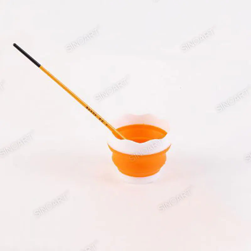 Sinoart Dia 9.5cm 8cmH Collapsible Watercup Soft Plastic
