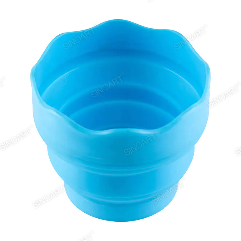 Sinoart Dia 9.5cm 8cmH Collapsible Watercup Soft Plastic