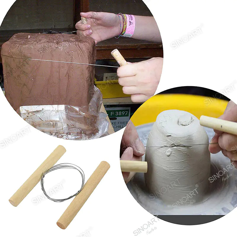 Sinoart 8 Pcs Pottery Tool Set Double-Ended Tool Pottery & Ceramic Tool