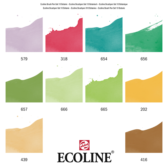 Ecoline Brush Pens - Botanic Set 11509804