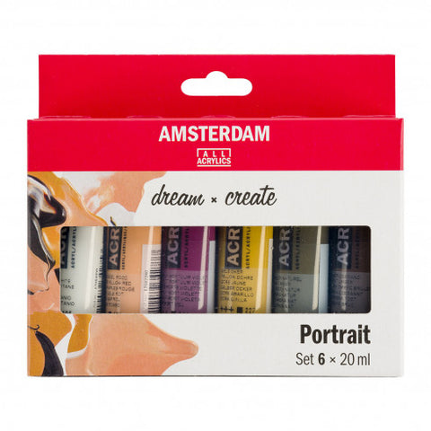 Amsterdam Acrylic Portrait Set 6x20ml