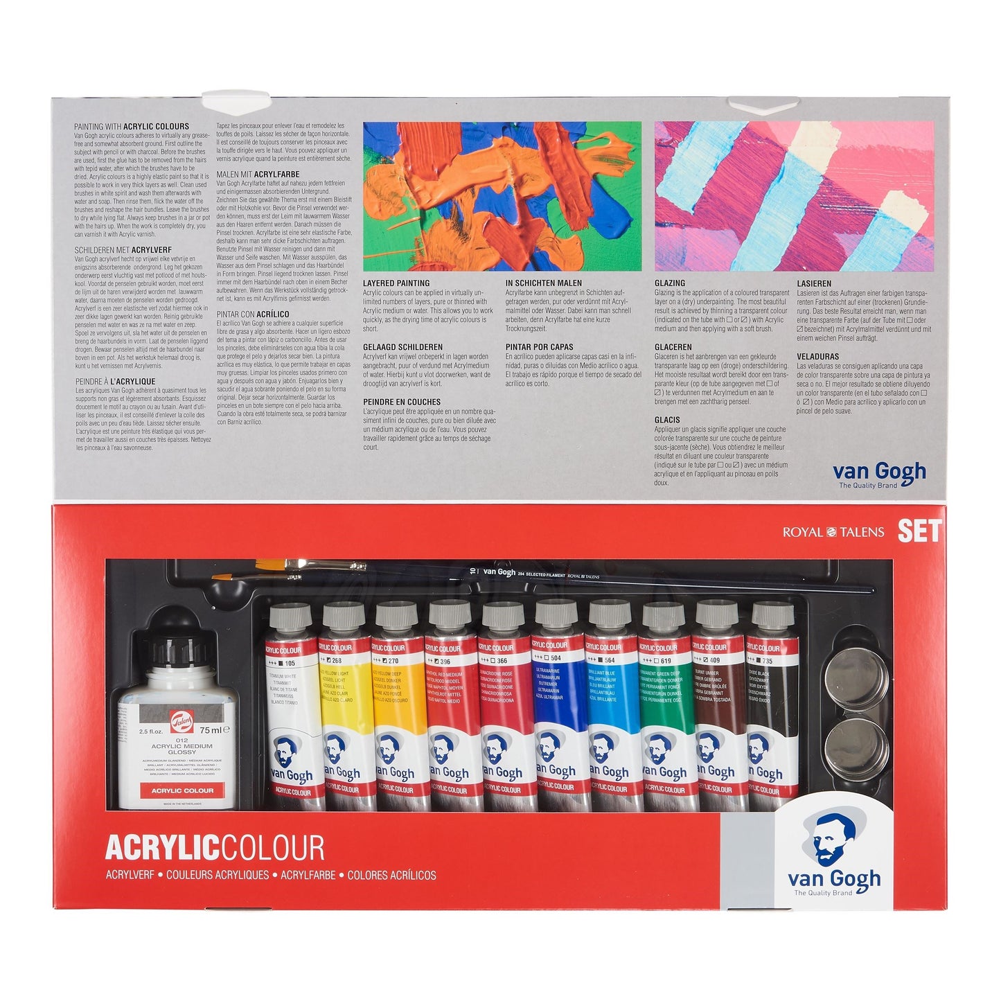 Van Gogh Acrylic colour advanced set | 10 x 40 ml