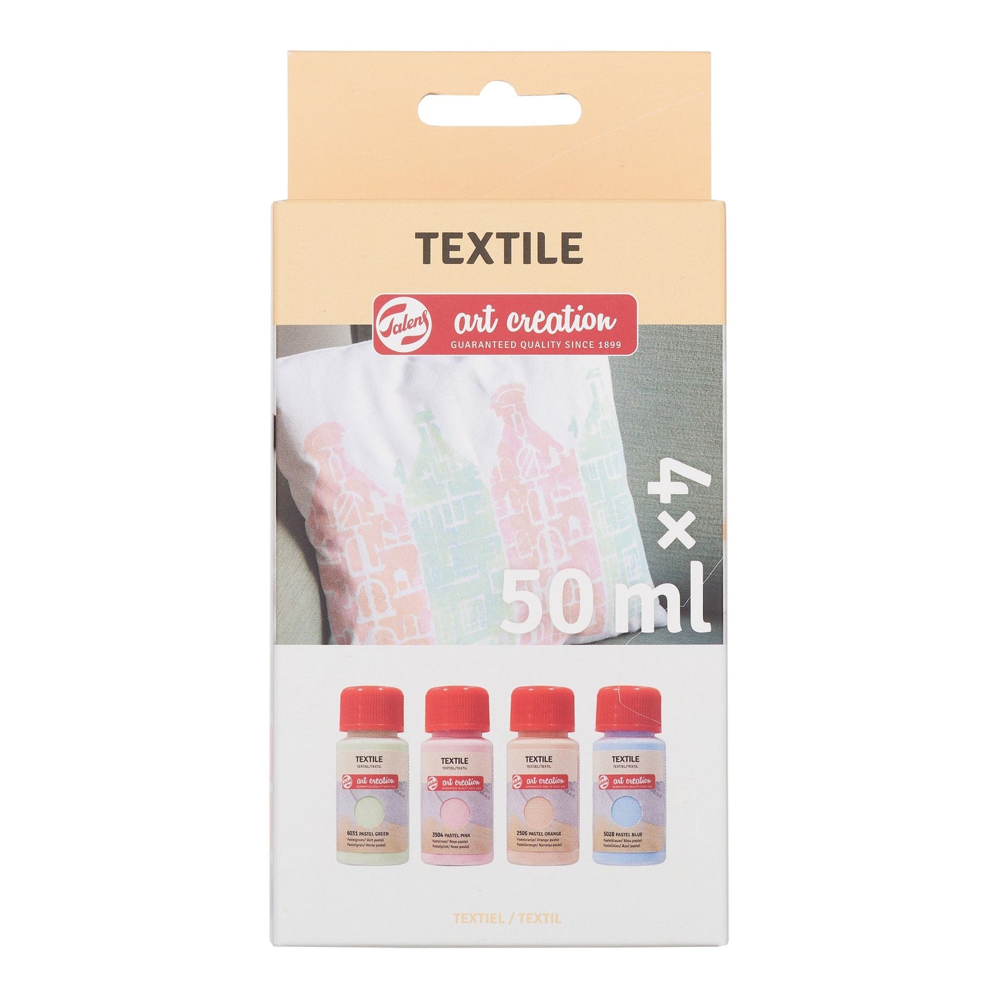 Art Creation Textile Set 4x 50 ml Pastel