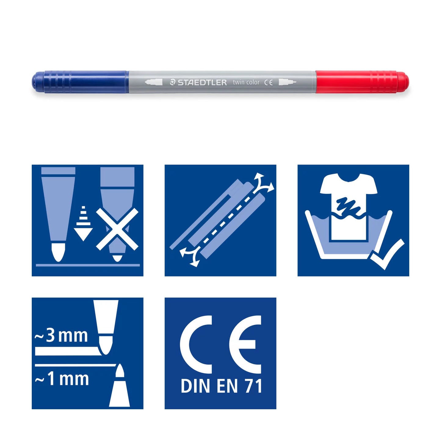 Staedtler Double-ended twin colour pen