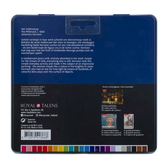 Bruynzeel The Milkmaid 24 Colour Pencils 63012024