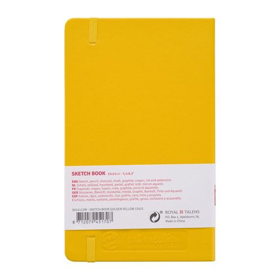 Art Creation Sketchbook Golden Yellow 13x21