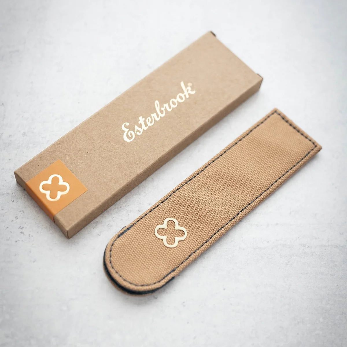 Esterbrook Canvas Single Pen Sleeve Tan