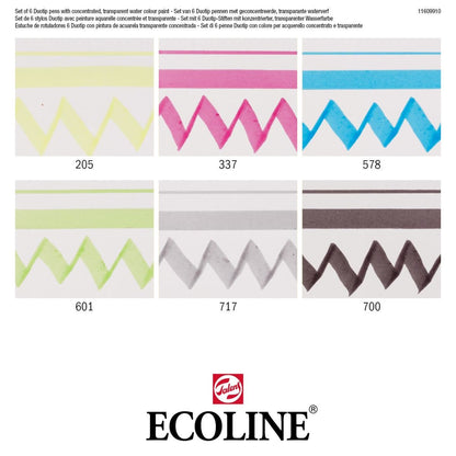 Ecoline Duotip marker set Basic | 6 colours