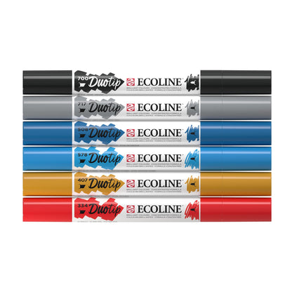 Ecoline Duotip marker set Urban Landscape | 6 colours