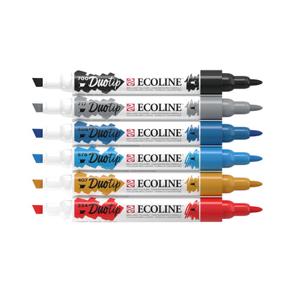 Ecoline Duotip marker set Urban Landscape | 6 colours