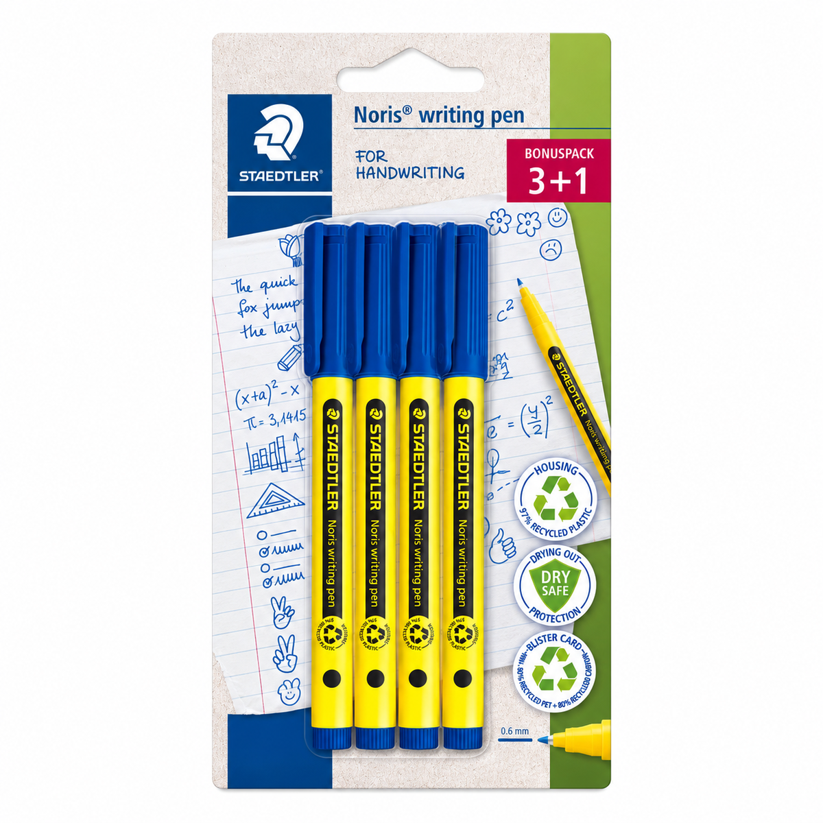 Staedtler Writing Pen Set 1/4 307-3 BK4