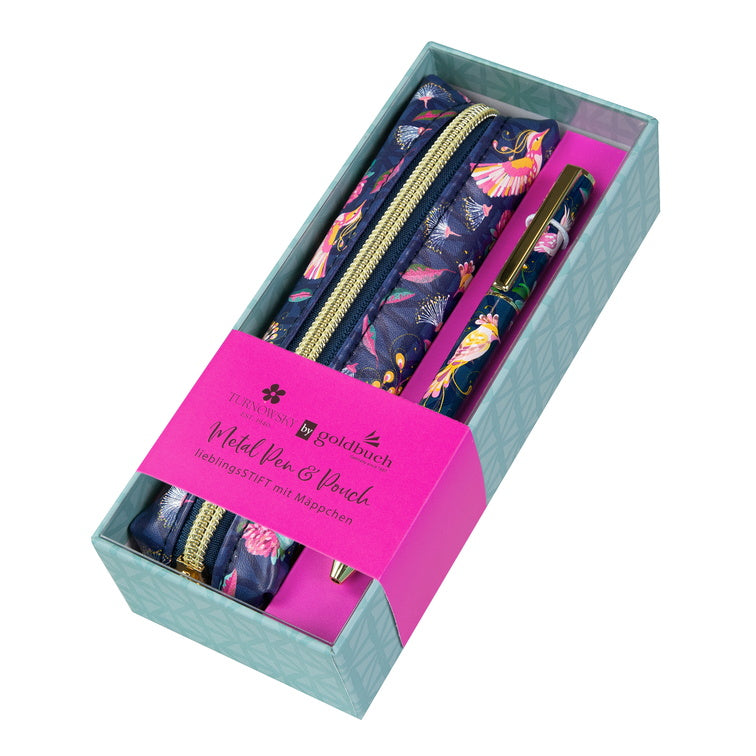 Goldbuch Set of Favorite Pen & Pencil Case Tropical