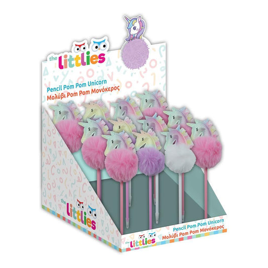 Diakakis Pom Pom Pencil 3colors The Littlies Unicorn