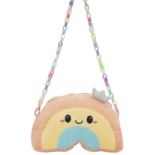 Luna Plush Shoulder Bag Rainbow