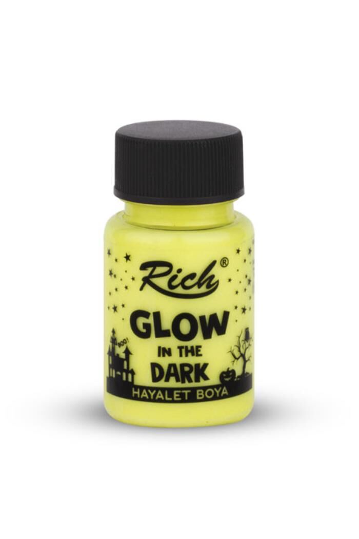 Rich glow in the dark 50cc yellow