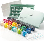 Himi Twin Cup Jelly Acrylic Set-36 Colours (Pearl Green Case)