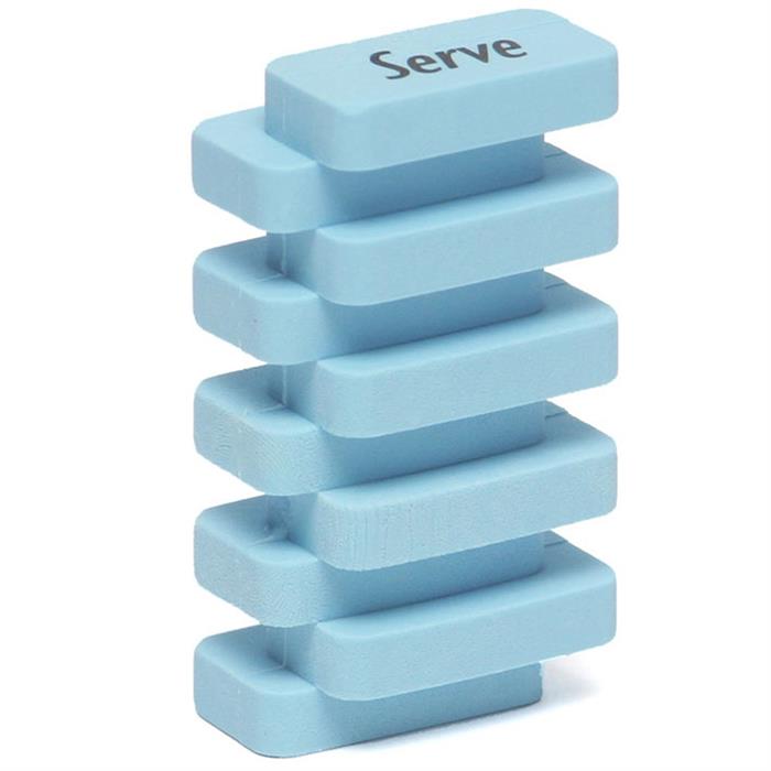 Serve Steps Eraser Pastel