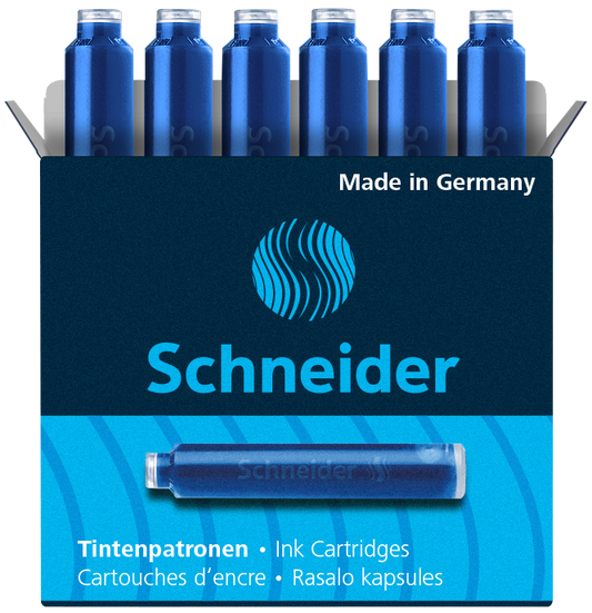Schneider Ink Cartridges Blue - Patrona 1/6