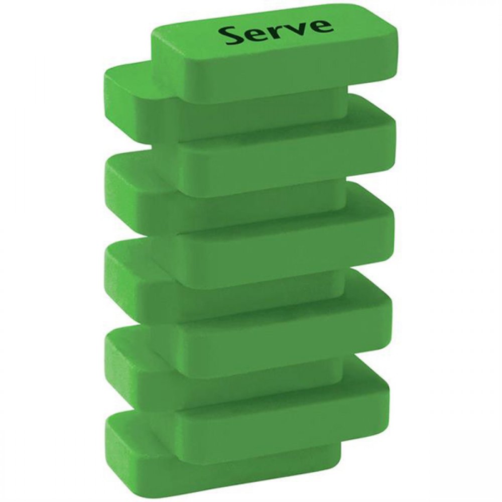 Serve Steps Eraser Neon