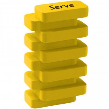 Serve Steps Eraser Pastel