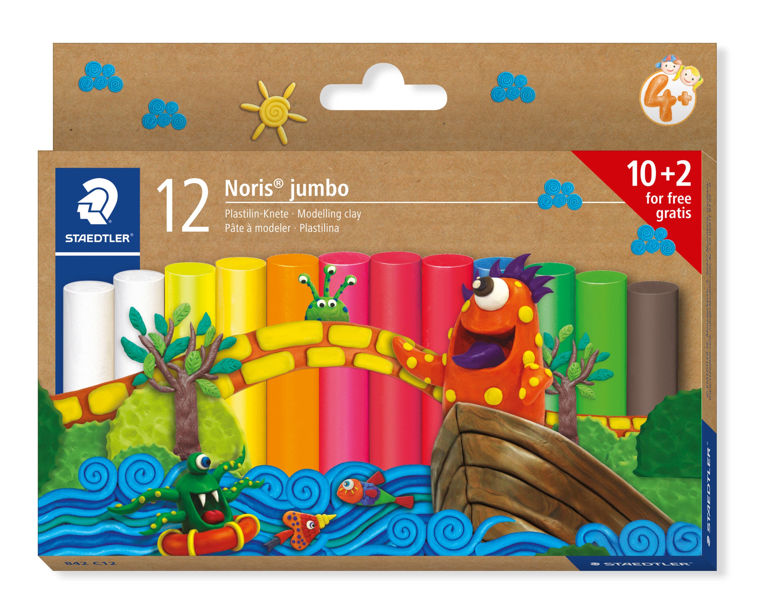 Staedtler Noris Plastelin 10+2Free