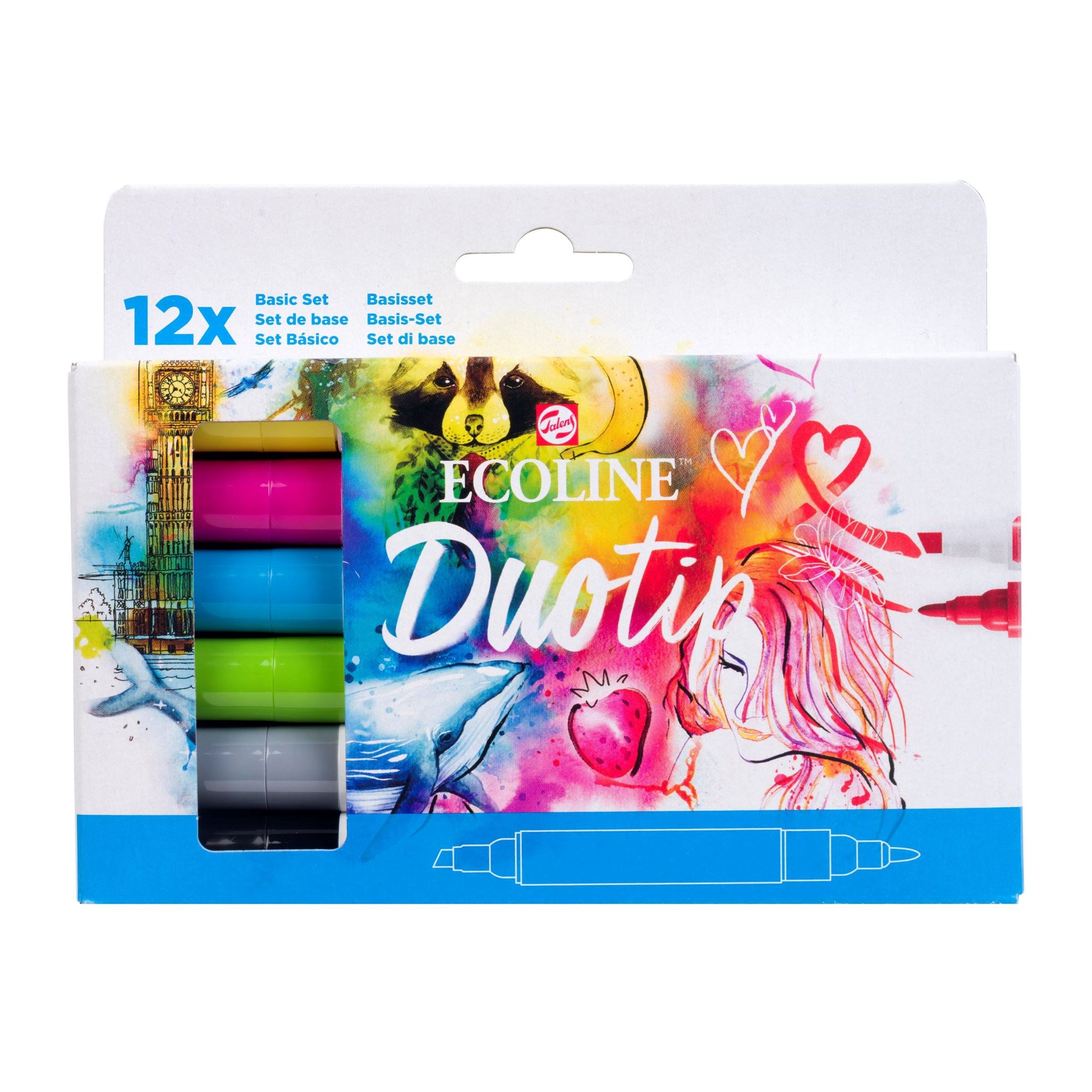 Ecoline Duotip marker set Basic | 12 colours 11609800