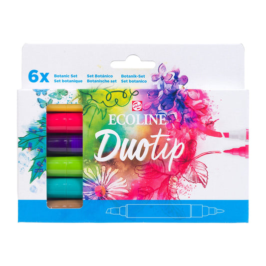 Ecoline Duotip marker set Botanic | 6 colours