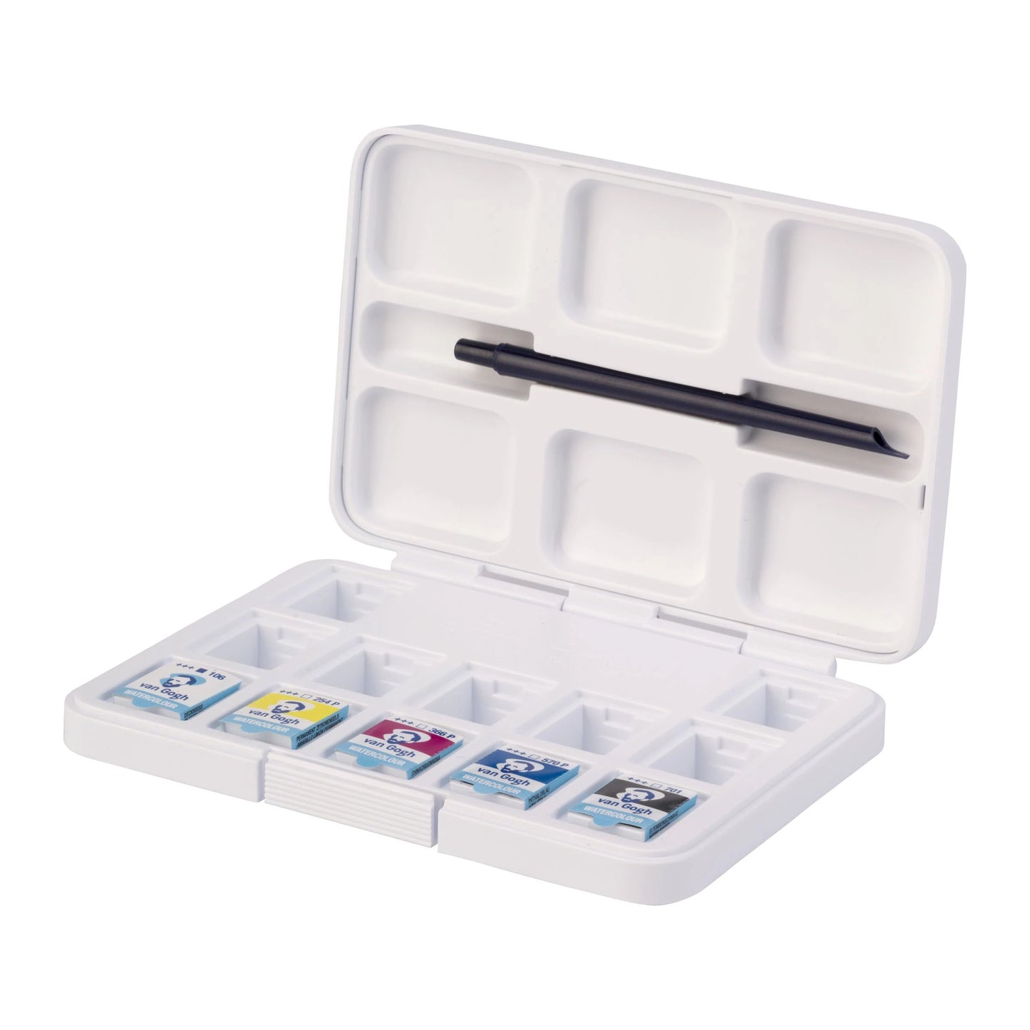 Van Gogh Watercolour pocket box primary mixing set | 5 half pans + 7 empty spaces