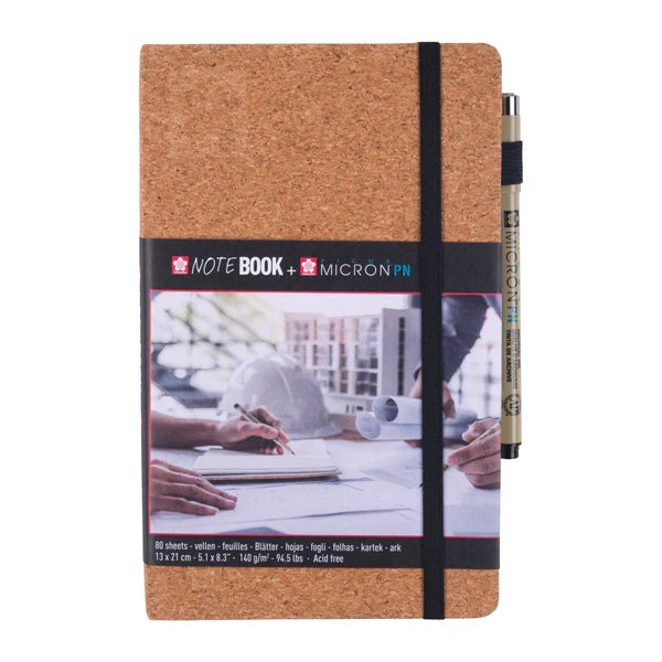 Sakura Sketch/notebook cork, cream paper | 13 x 21 cm