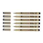 Sakura Pigma Micron fineliner promotion set | 4 + 2 free