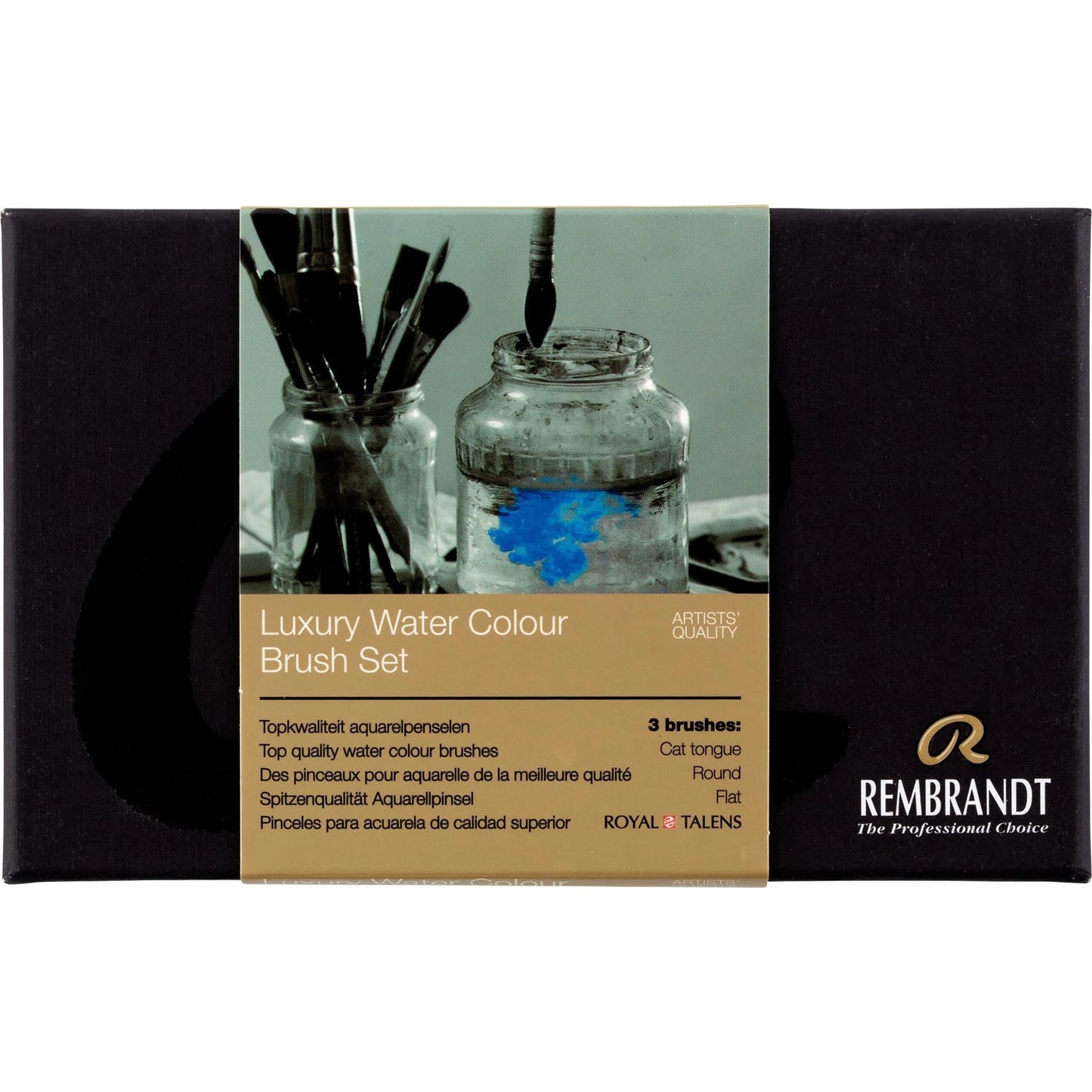 Rembrandt Rembrandt Watercolour brush travel set | 3 x no. 4