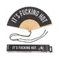 Hand Fan "Fucking Hot" Black