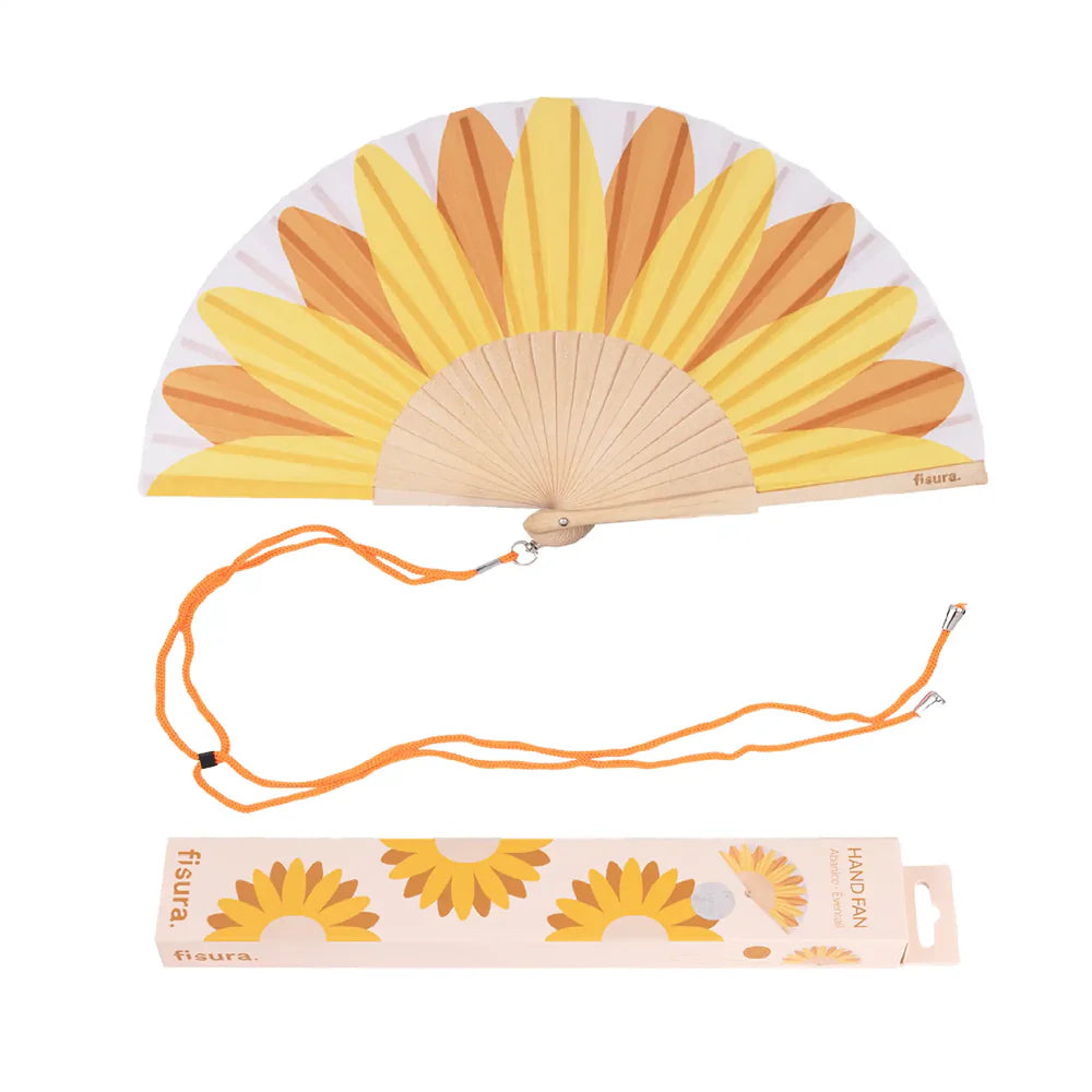 Hand Fan Sunflower