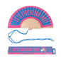 Hand Fan "Its Fucking Hot" Pink and Blue