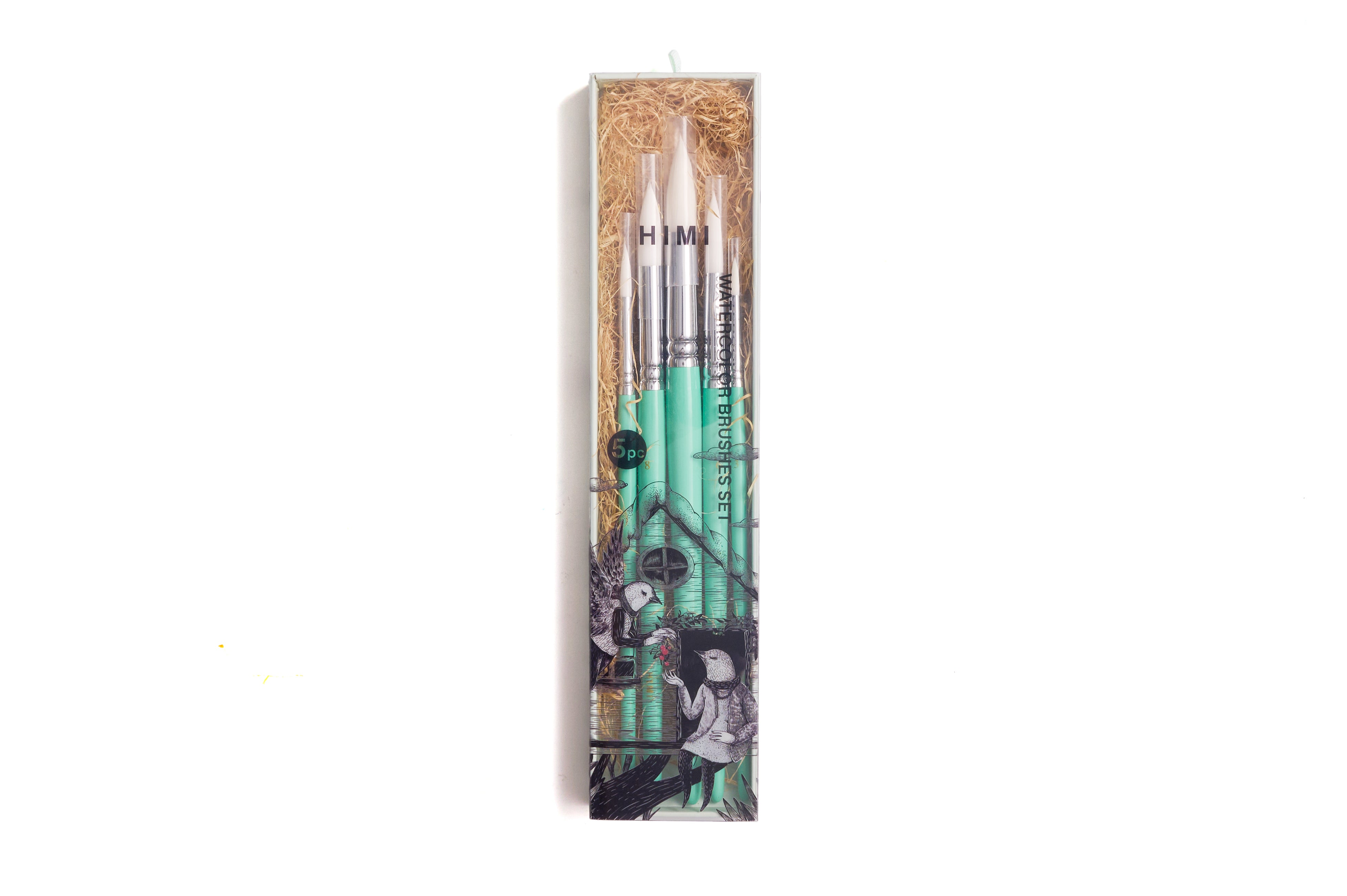 Himi Brush Set of 5 Green