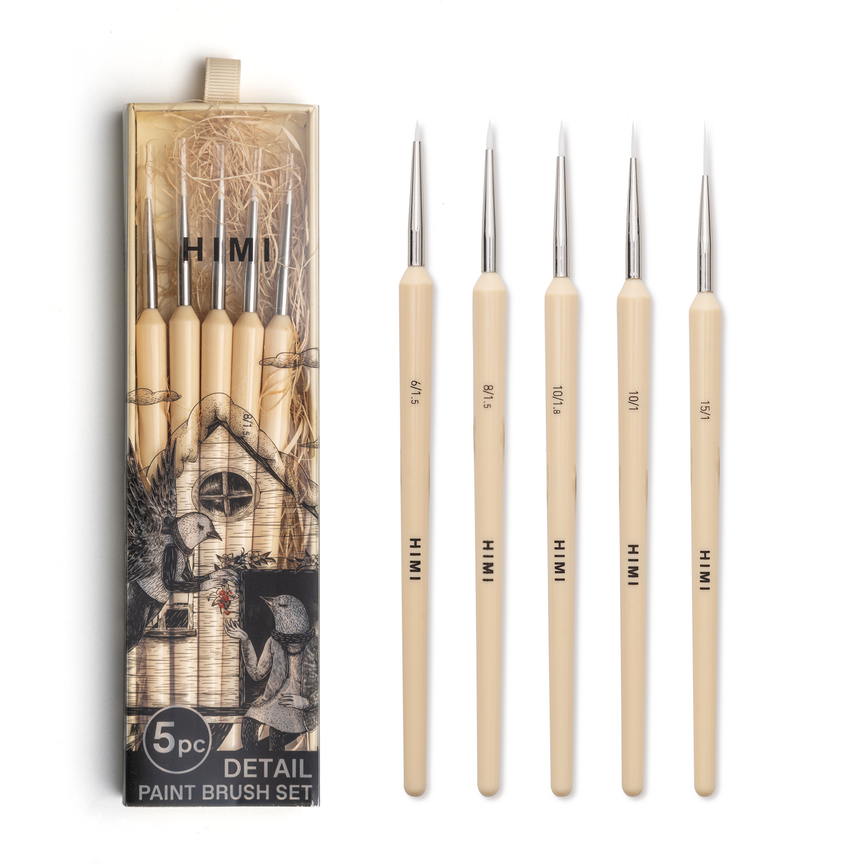Himi Brush Set of 5 Detail