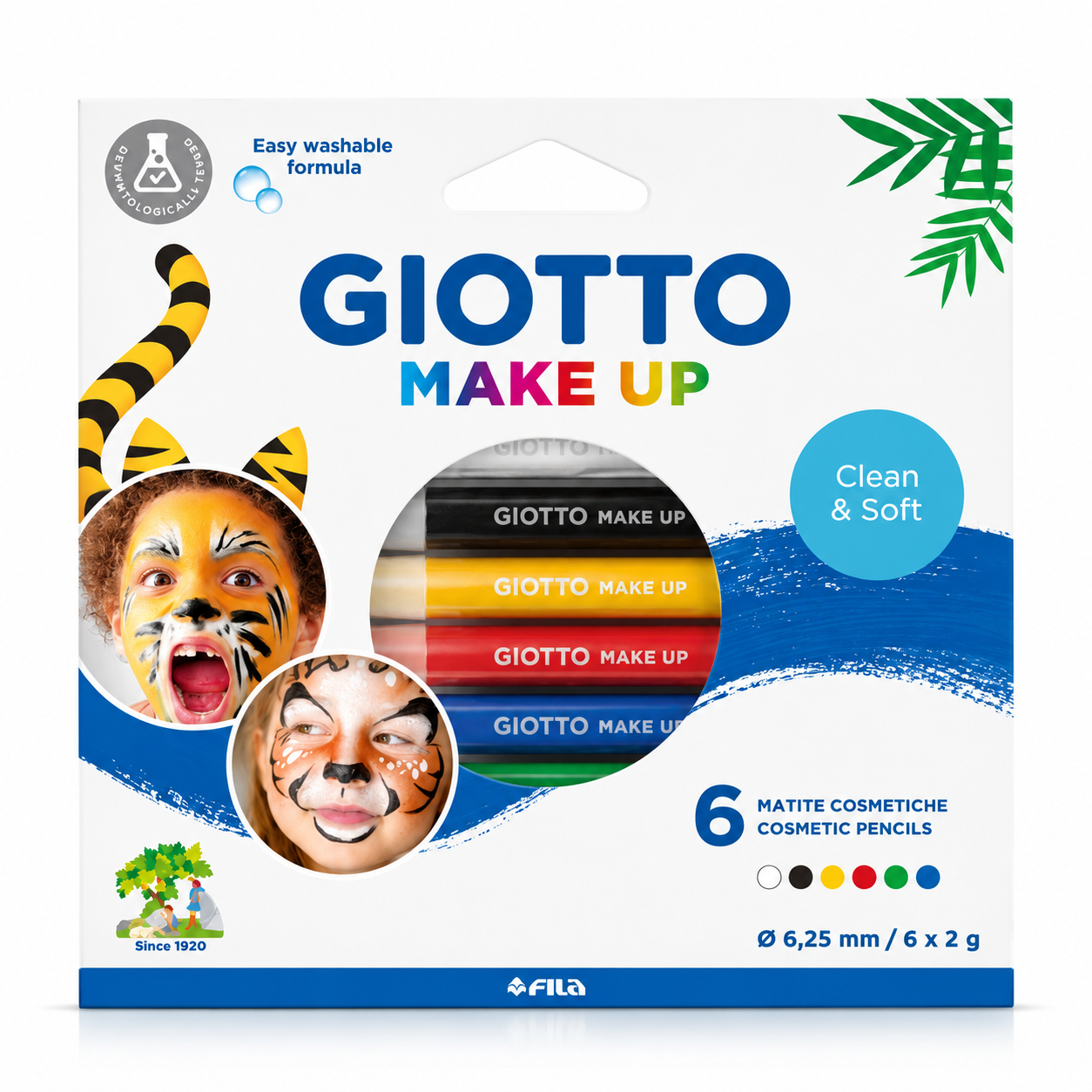 Giotto Face Paint Pencils 1/6