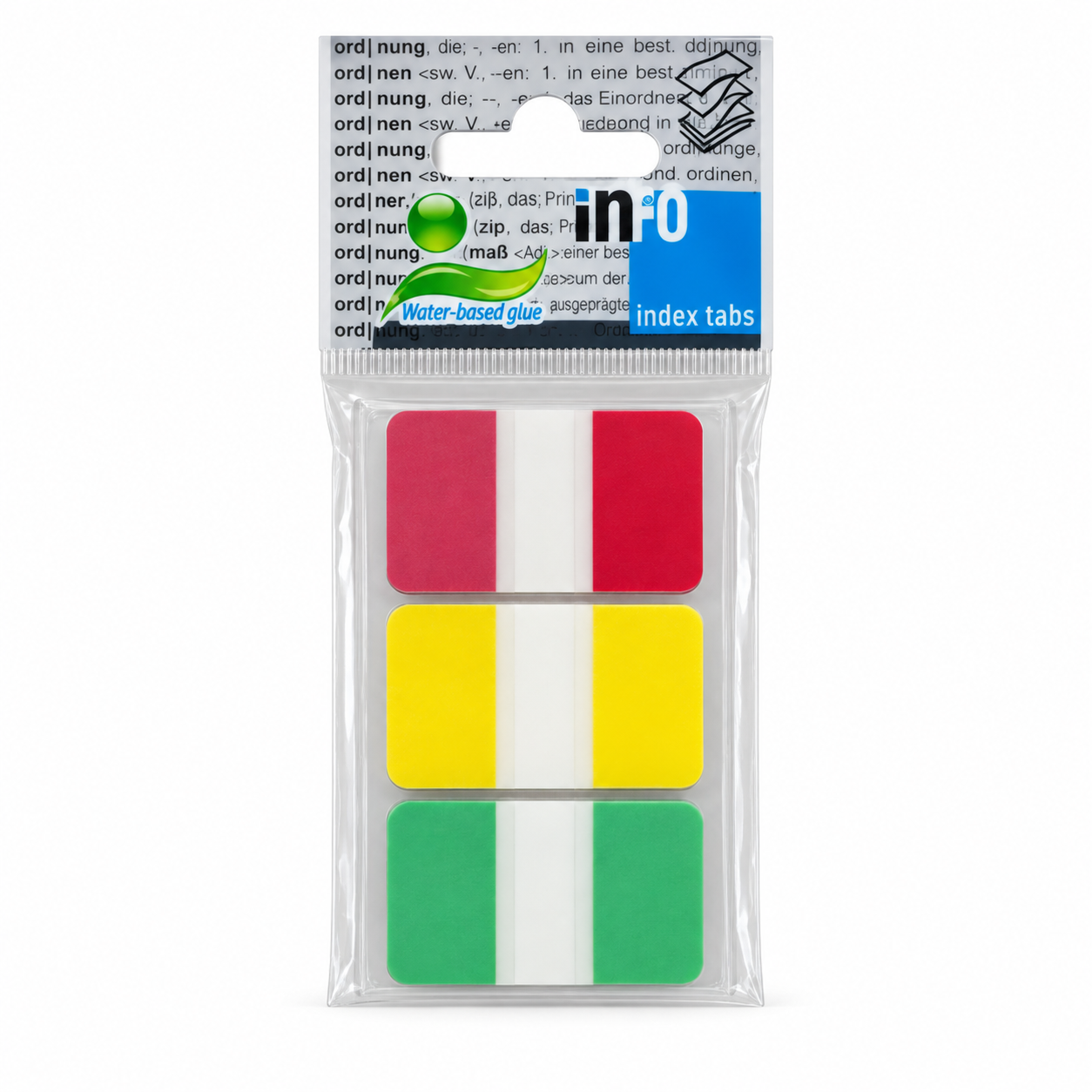 Info Notes Index Tabs 3x25sheets