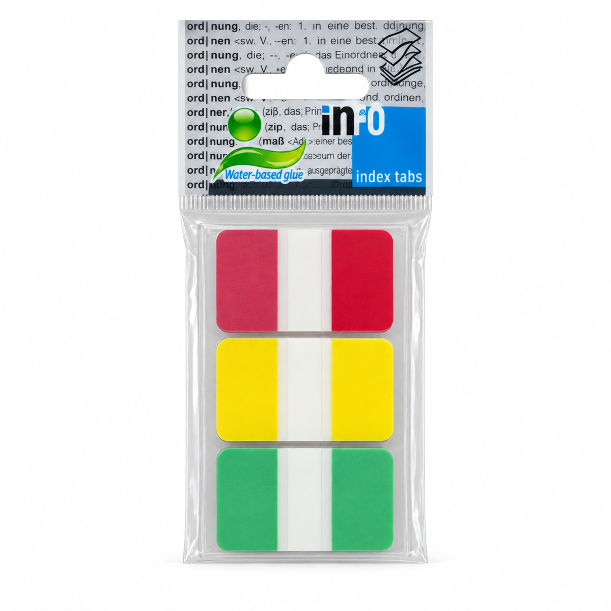 Info Notes Index Tabs 3x25sheets