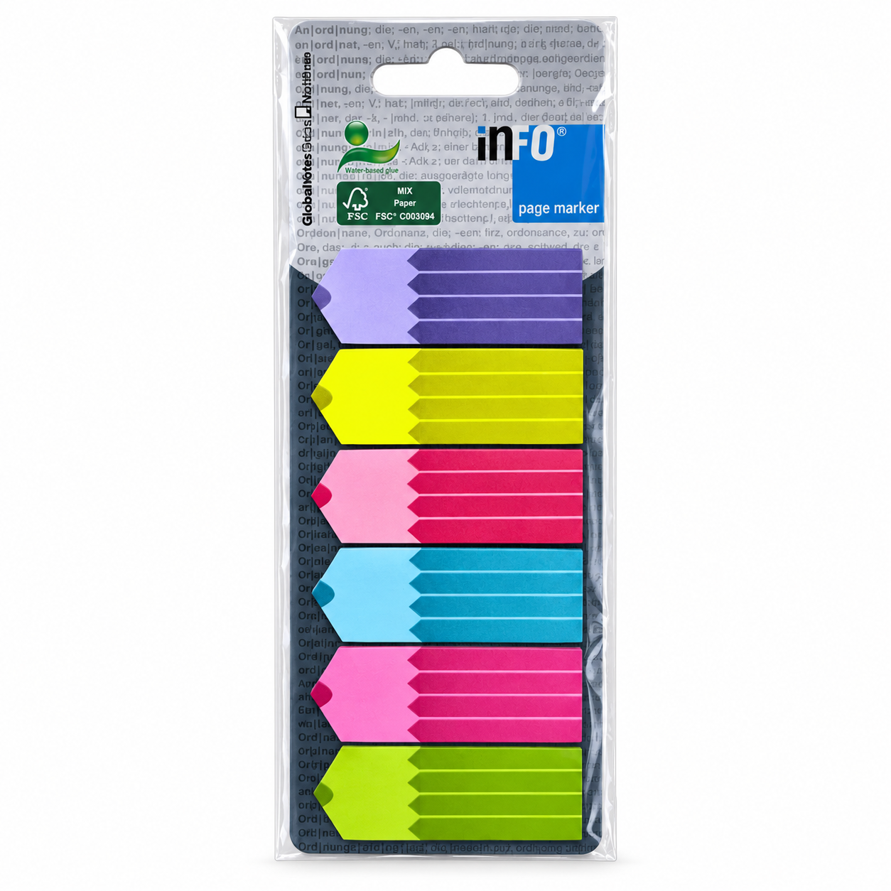 Info Notes Page Marker 6x25sheets