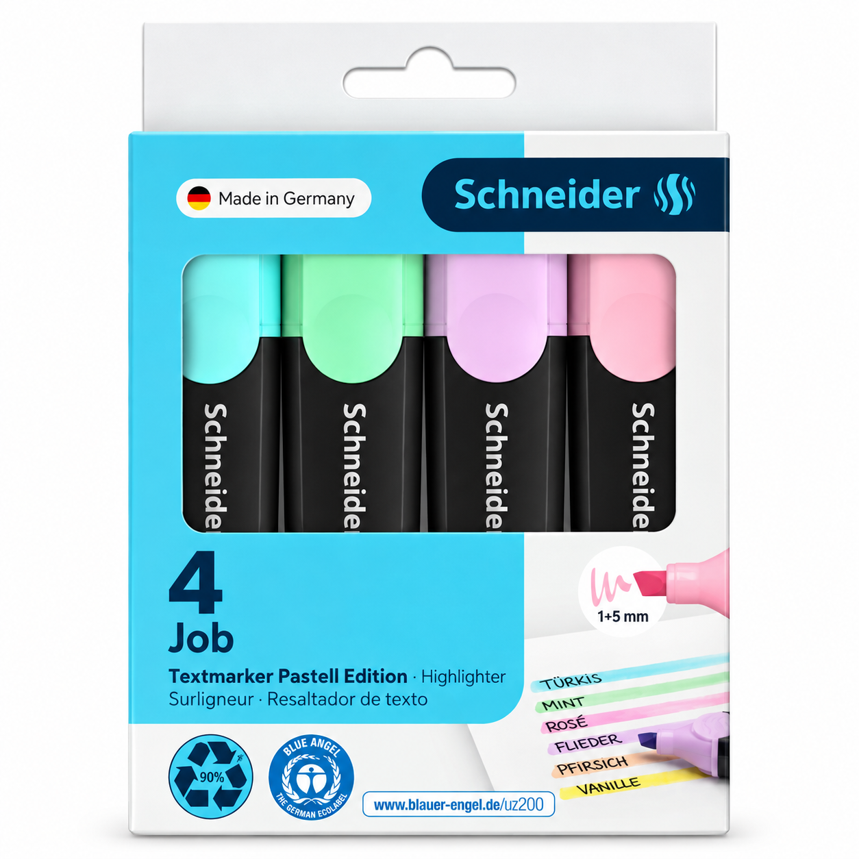 Schneider Highlighter Job Pastel wallet 1/4