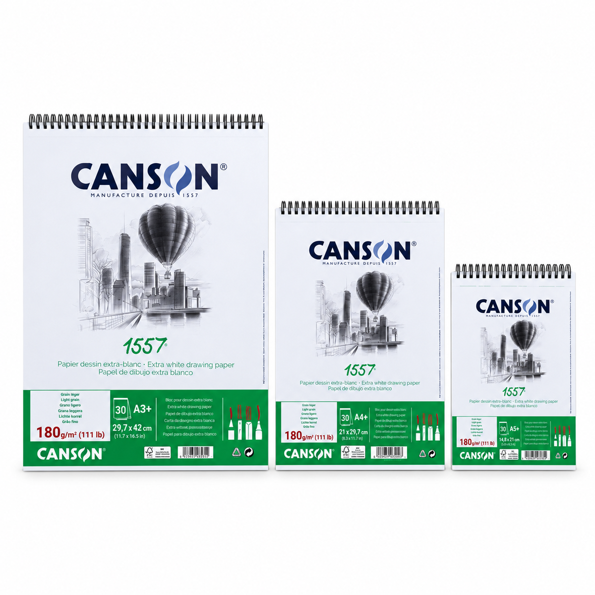 Canson Sketchbook 1557 180gr - Up Spirals